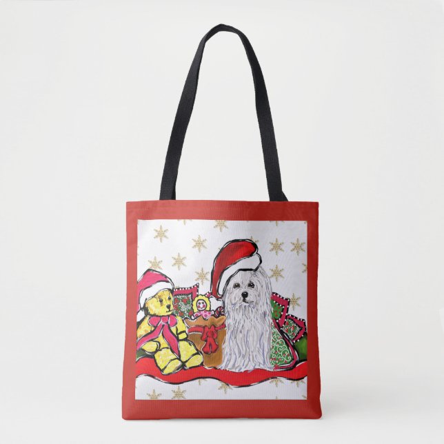 Tote Bag Chien maltais (Devant)