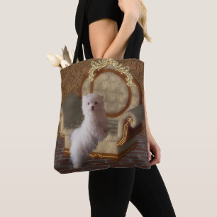Tote Bag Chien Maltais Sur Chaise Chien Art
