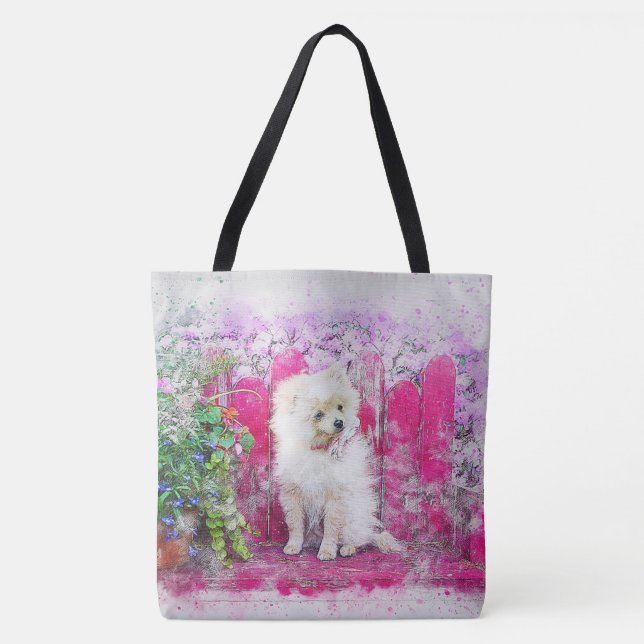 Tote Bag Chien mignon (Devant)