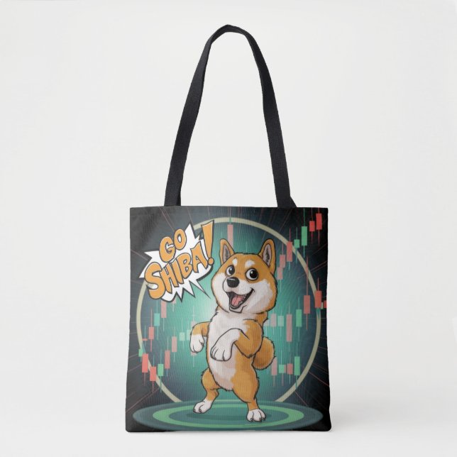 Tote Bag Chien mignon Shiba Inu (Devant)