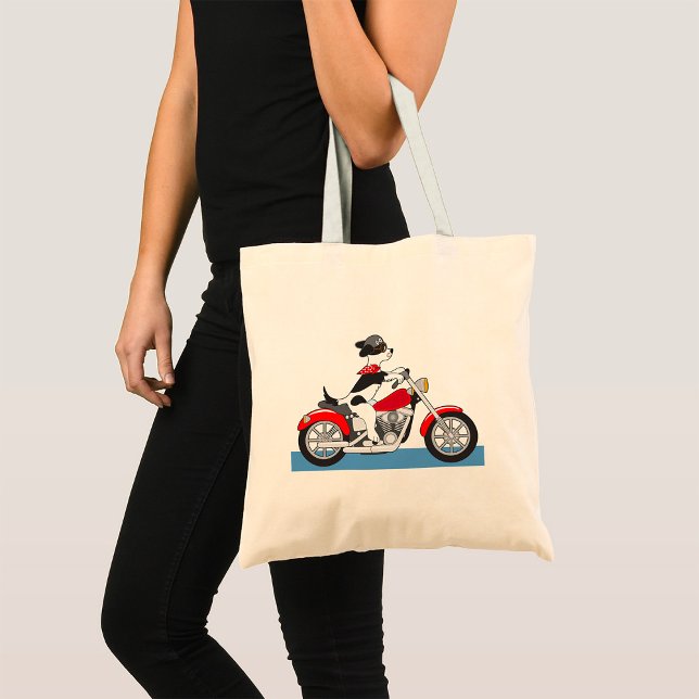 Tote Bag Chien moto (Créateur téléchargé)