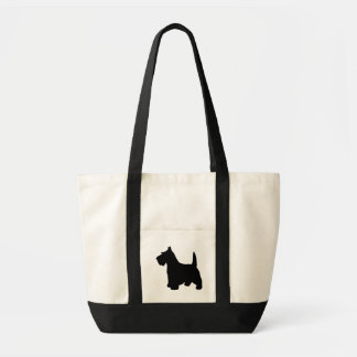Tote Bag Chien noir mignon de Scottie de Terrier d'écossais