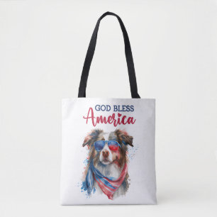 Tote Bag Chien Patriotique-Bergers Australien