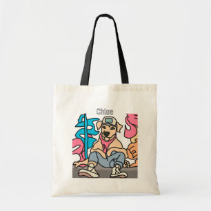 Tote Bag Chien rétro de rue décontracté Drôle