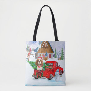 Tote Bag Chien Roi Cavalier En Livraison De Noël Camion Nei
