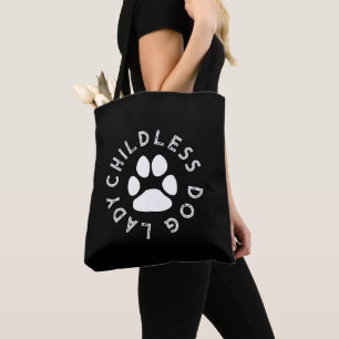 Tote Bag Chien sans enfant Lady drôle chien mignon patte ch