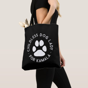 Tote Bag Chien sans enfant Lady pour kamala drôle mignon ch