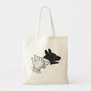 Tote Bag Chien Silhouette main