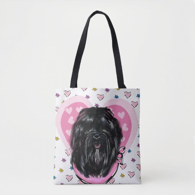 Tote Bag Chien Soie de La Havane (Devant)