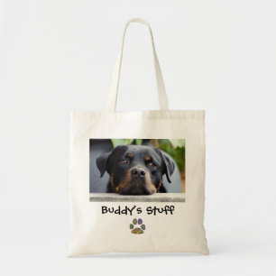 Tote Bag Chien Stuff Empreinte de patte Animaux de compagni