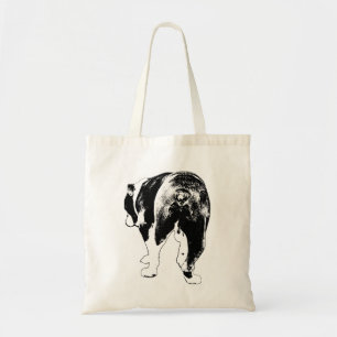 Tote Bag Chien-taureau à fort contraste, Festive