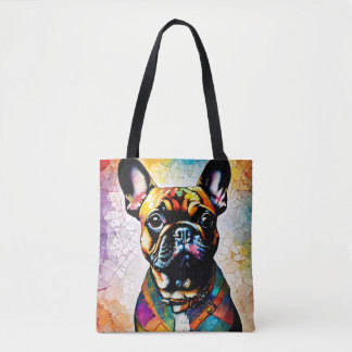 Tote Bag Chien-taureau français mignon "Frenchie" Fourre-to