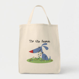 Tote Bag Chien Tis the Season Tshirts et cadeaux de vacance