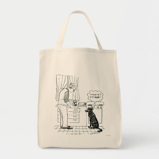 Tote Bag Chien vieillissant (Devant)