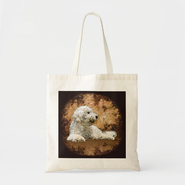 Tote Bag Chien Vintage de Goldendoodle (Devant)
