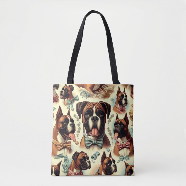 Tote Bag Chien vintage sans soudure (Devant)