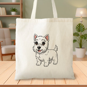 Tote Bag Chien West Highland White Terrier mignon