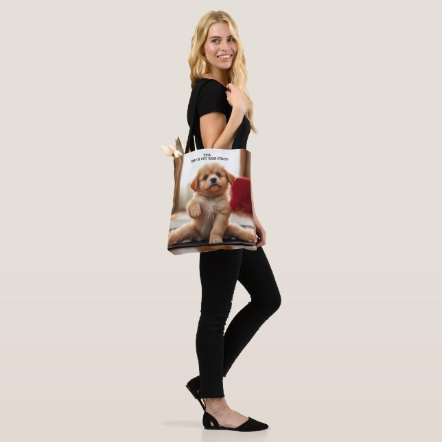 Tote Bag Chien Yoga (Sur le modèle)