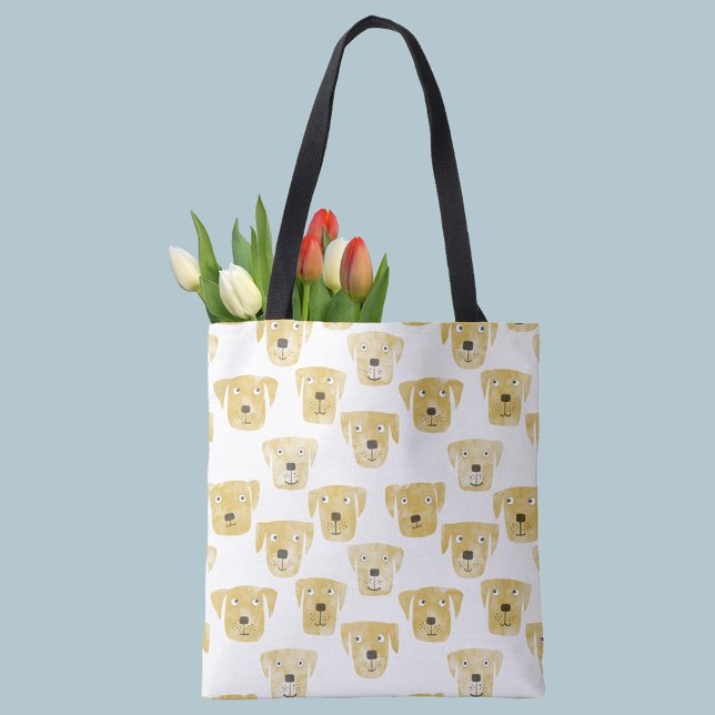 Tote Bag Chiens du Labrador d'or (Créateur téléchargé)