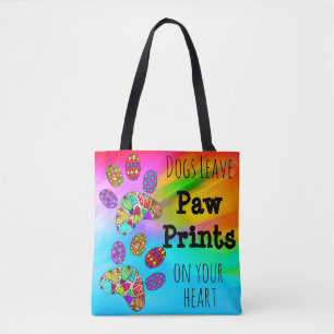 Tote Bag Chiens Laisser des Empreintes de pattes sur votre