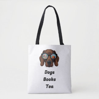 Tote Bag Chiens Livres Thé