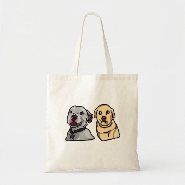 Tote Bag Chiens Mignons Mèmes (Devant)