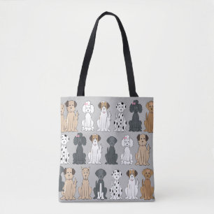 Tote Bag Chiens souriants