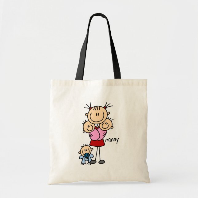 Tote Bag Chiffre de bâton de bonne d'enfants (Devant)