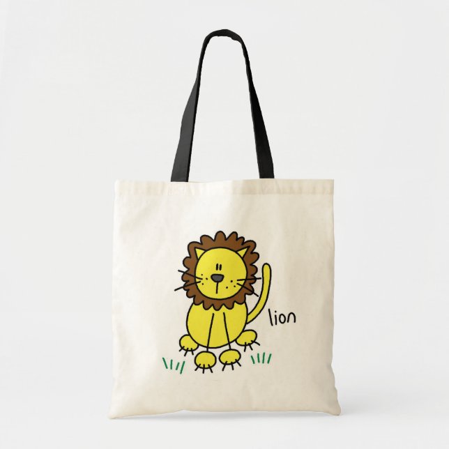 Tote Bag Chiffre T-shirts et cadeaux de bâton de lion (Devant)