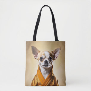 Tote Bag Chihuahua bouddhiste