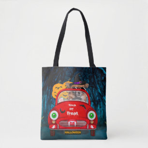 Tote Bag Chihuahua Chien voiture voiture effrayant Hallowee