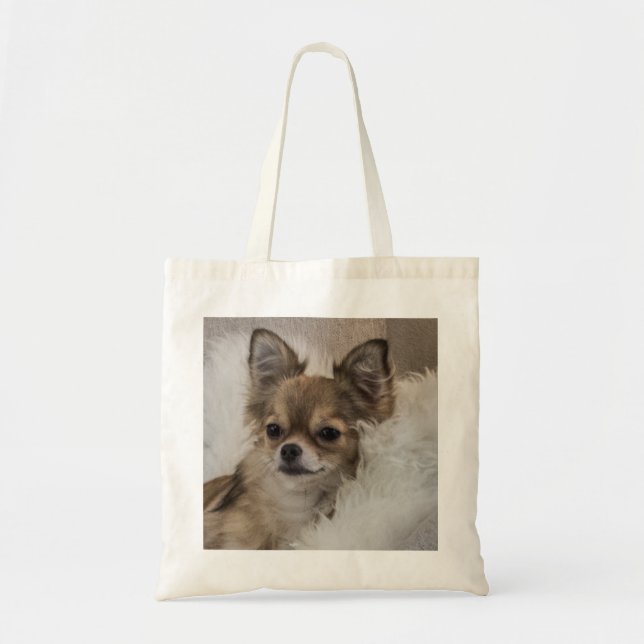Tote Bag Chihuahua gâté se relaxant (Devant)