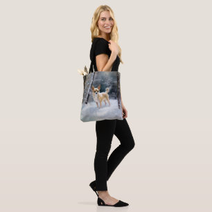 Tote Bag Chihuahua Laisser neiger Noël