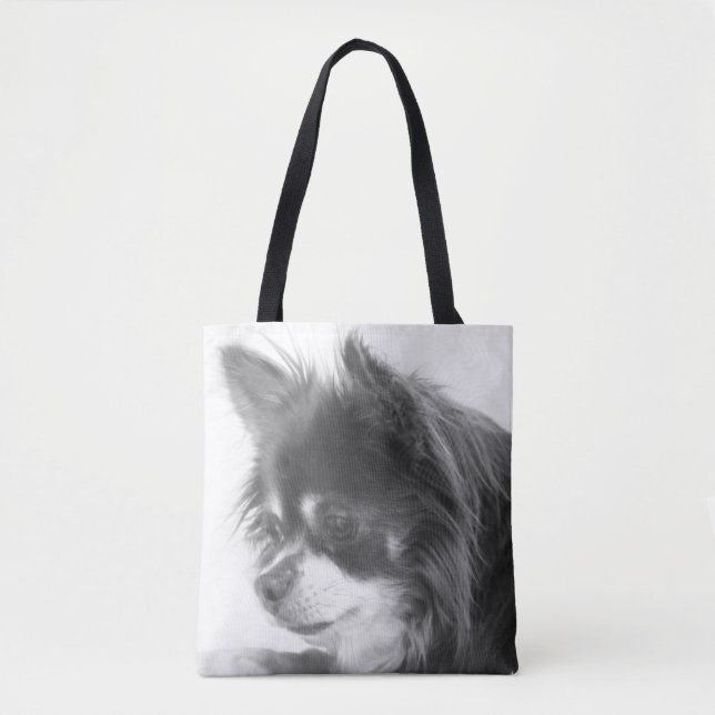 Tote Bag Chihuahua Portrait de chien (Devant)
