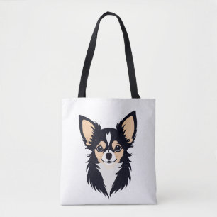 Tote Bag Chihuahua Vector Art Animal Moderne Graphique Urba