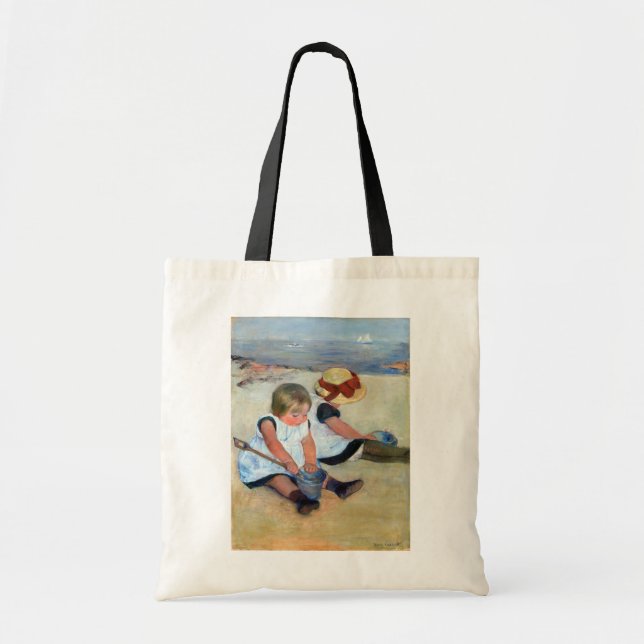 Tote Bag Children on the Beach, Cassatt (Devant)