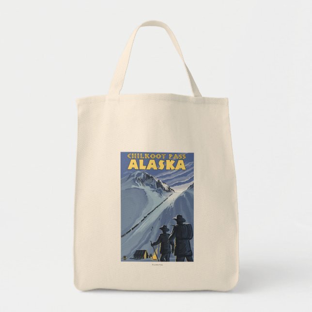 Tote Bag Chilkoot Pass, Alaska Gold Miners (Devant)