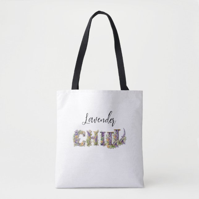 Tote Bag Chill de lavande (Devant)
