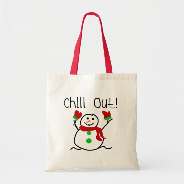 Tote Bag Chill Out Snowman (Devant)