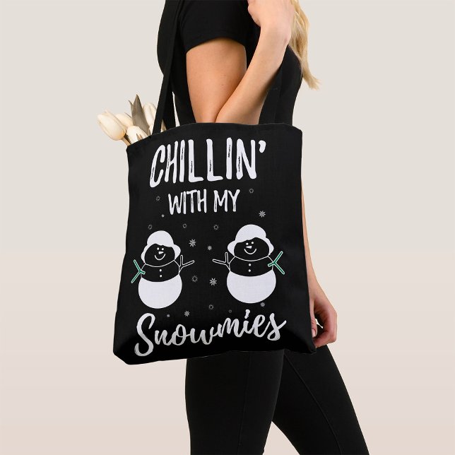 Tote Bag Chillin avec mes neiges (Créateur téléchargé)