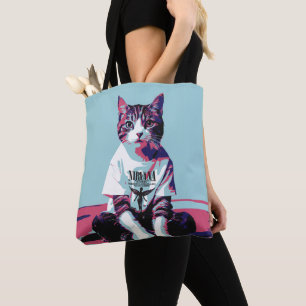 Tote Bag Chillin de chat mignon'