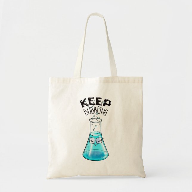 Tote Bag Chimie mignonne Drôle Nerdy Lab Caractère (Devant)