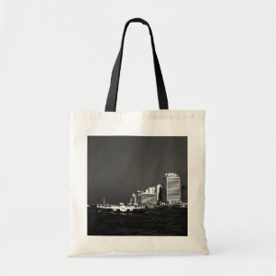 Tote Bag Chine Hong Kong bateau gratte-ciel mer Poste vint