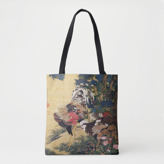 Tote Bag Chinois Coq Nouvel An 2017 Peinture japonaise B (Devant)