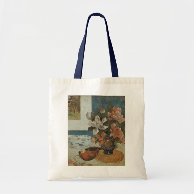 Tote Bag Chinois Peonies et Mandoline par Paul Gauguin (Devant)