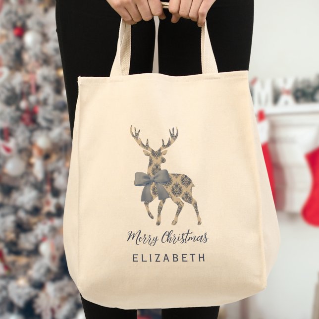 Tote Bag Chinoiserie personnalisée Reindeer (Créateur téléchargé)