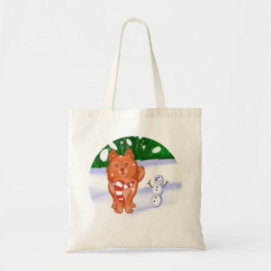 Tote Bag Chiot à neige