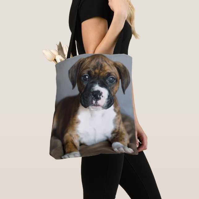Tote Bag Chiot Brindle de boxeur (De près)