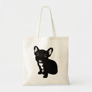 Tote Bag Chiot Brindle mignon de Frenchie
