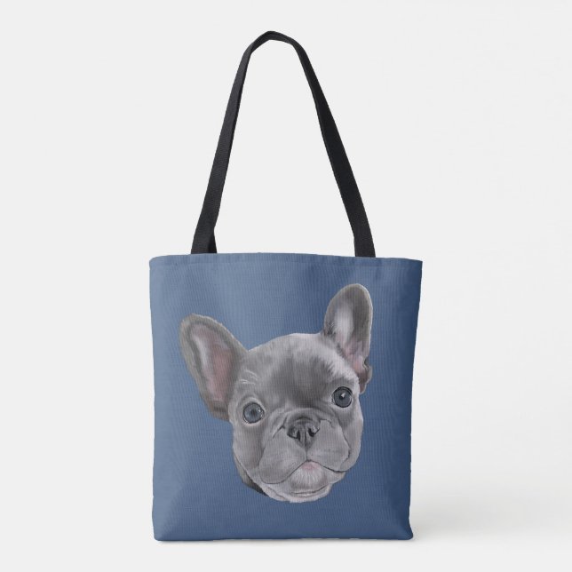 Tote Bag Chiot de bouledogue français (Dos)